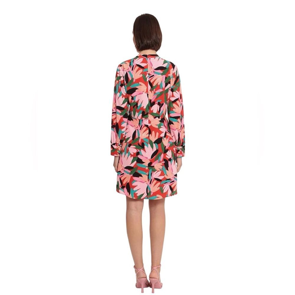 Donna Morgan Mock Neck Mini Dress With Long Sleeves. Size 10 NWT - Picture 4 of 9